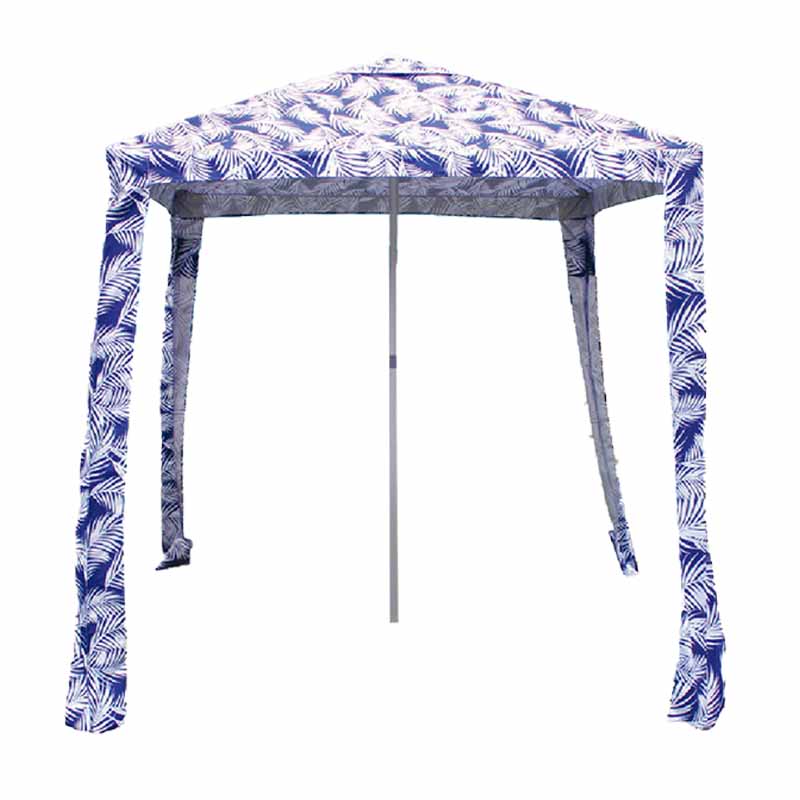 Palmový listový vzor oceľový rámec altánok parasol bu1954
